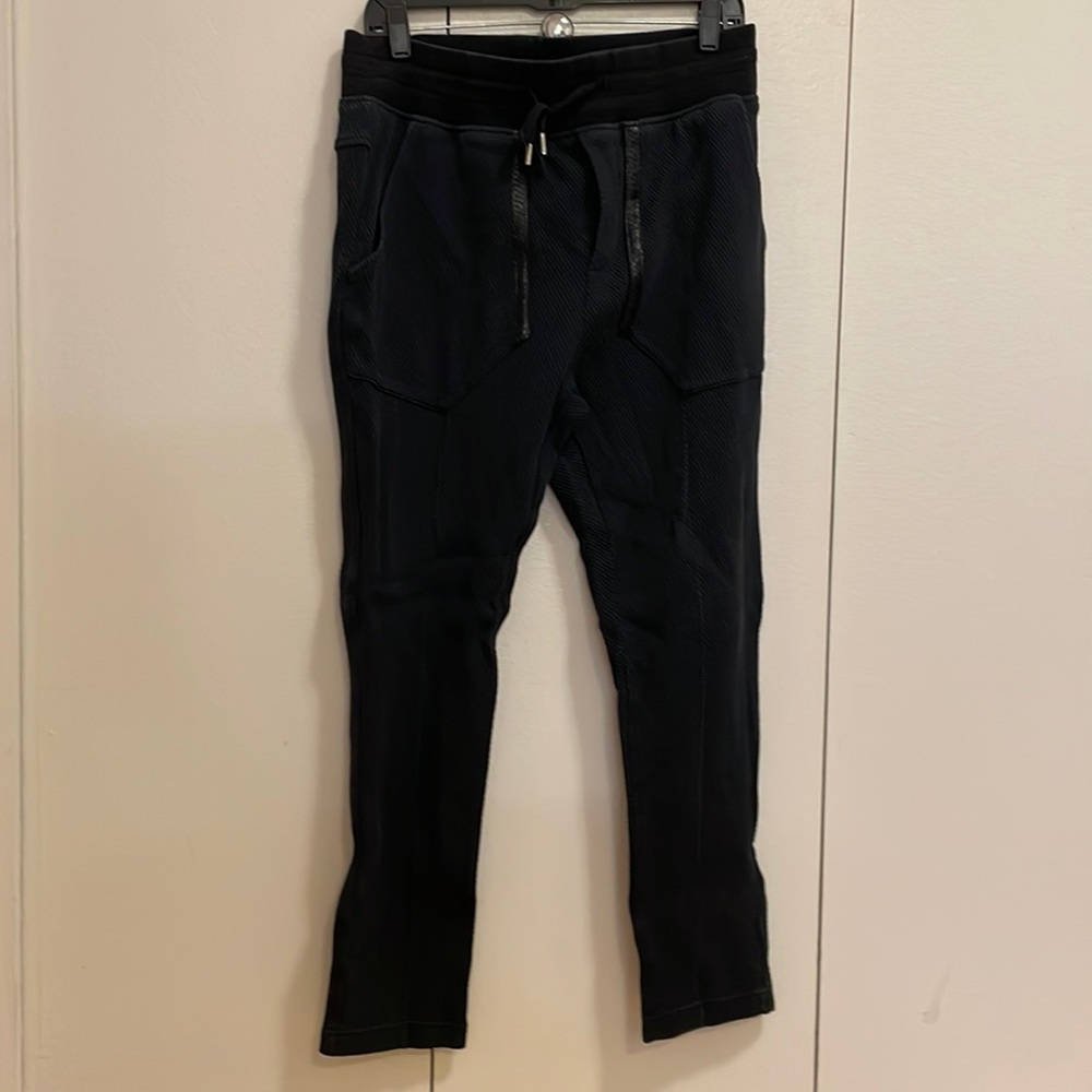 Harrison Wong men black fashion joggers size large